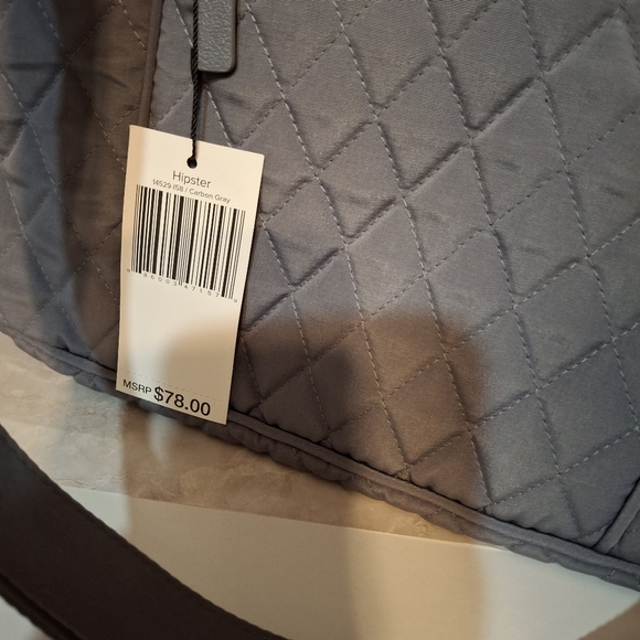 Vera Bradley Charcoal Quilted Messenger Bag - Picture 5 of 7